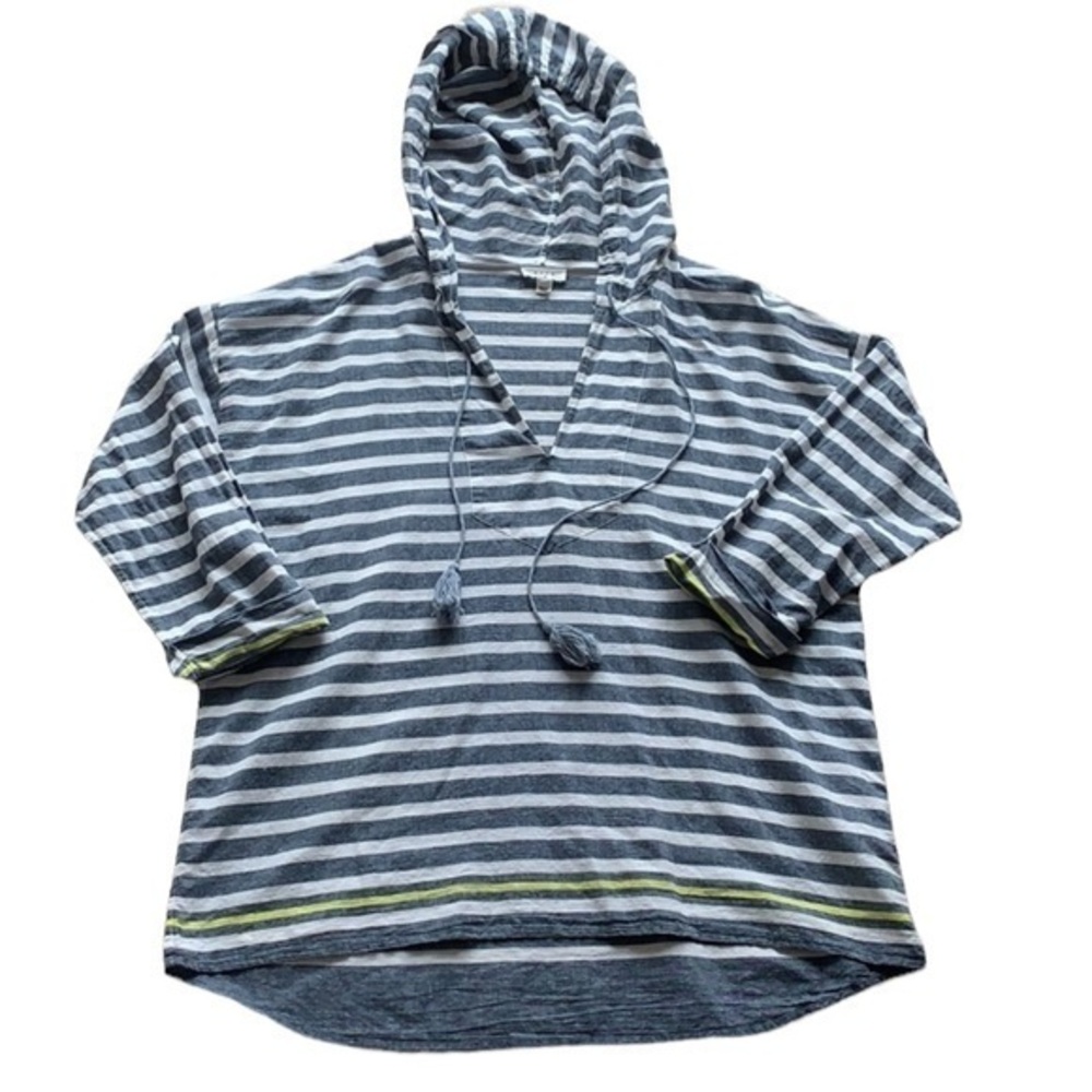 Soft Joie striped high low hooded top
